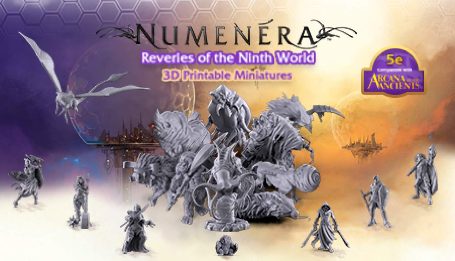 Numenera – 3D Printable models