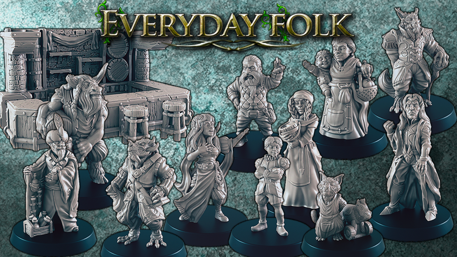 Everyday Folk - Support-free models for all the missing common folk