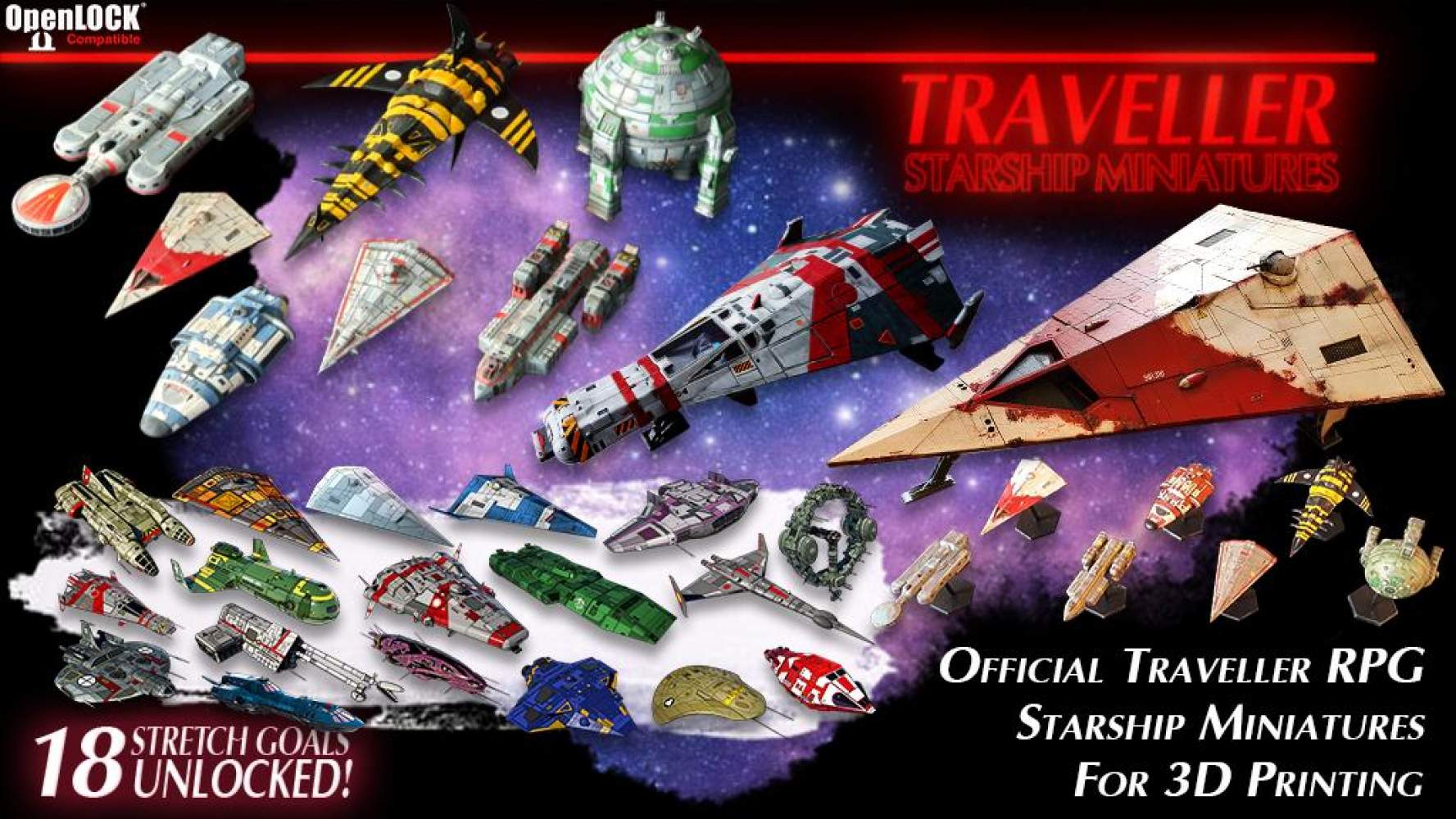 Traveller RPG Starship Miniatures