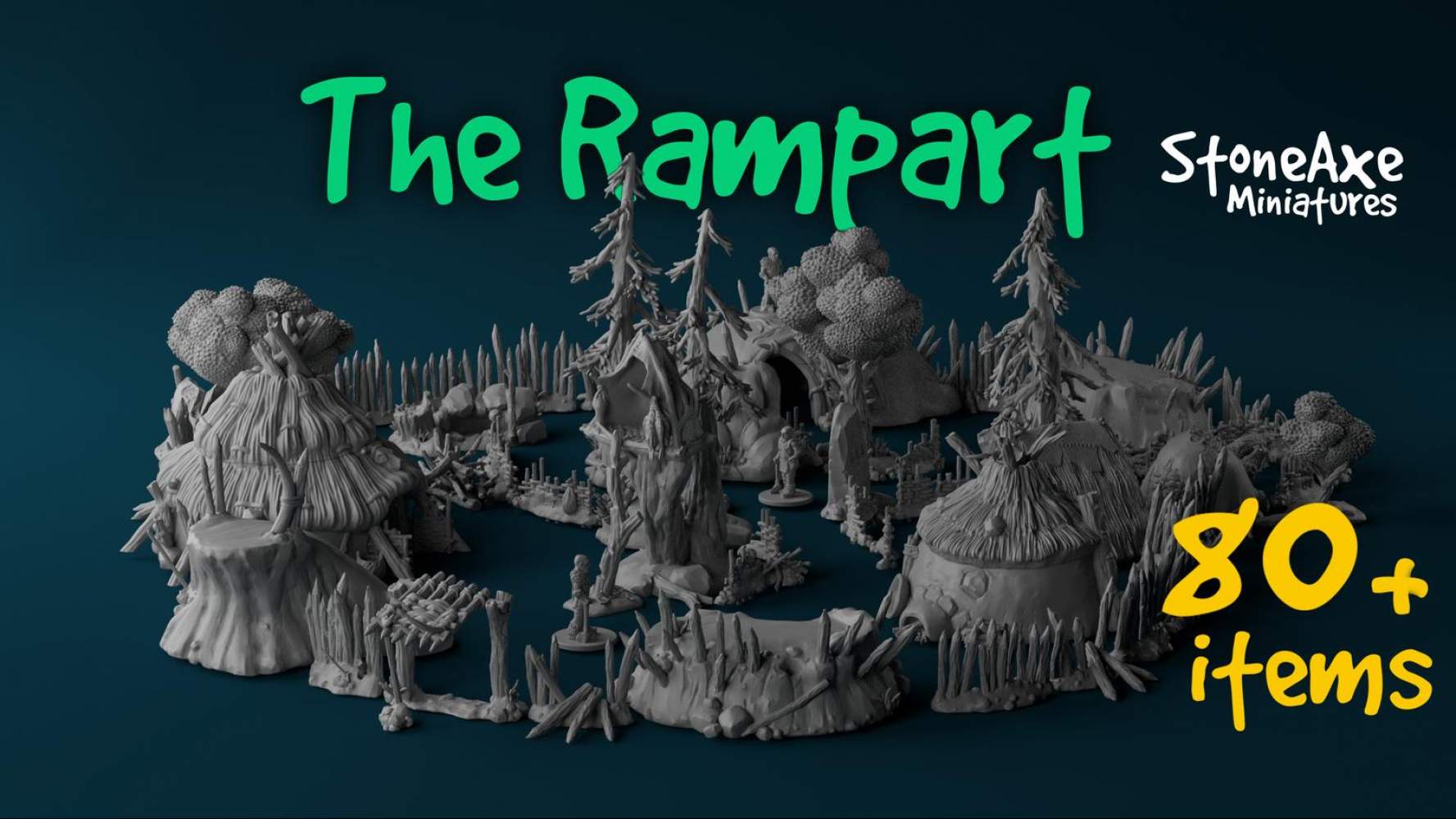 The Rampart - Printable stl 3d models for wargaming