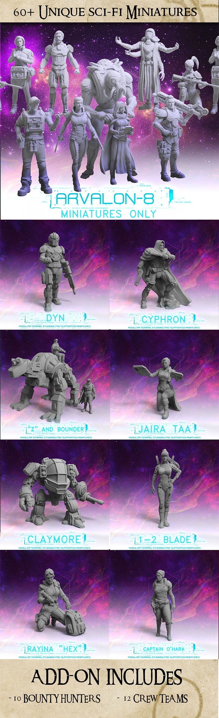 Arvalon-8 (characters)