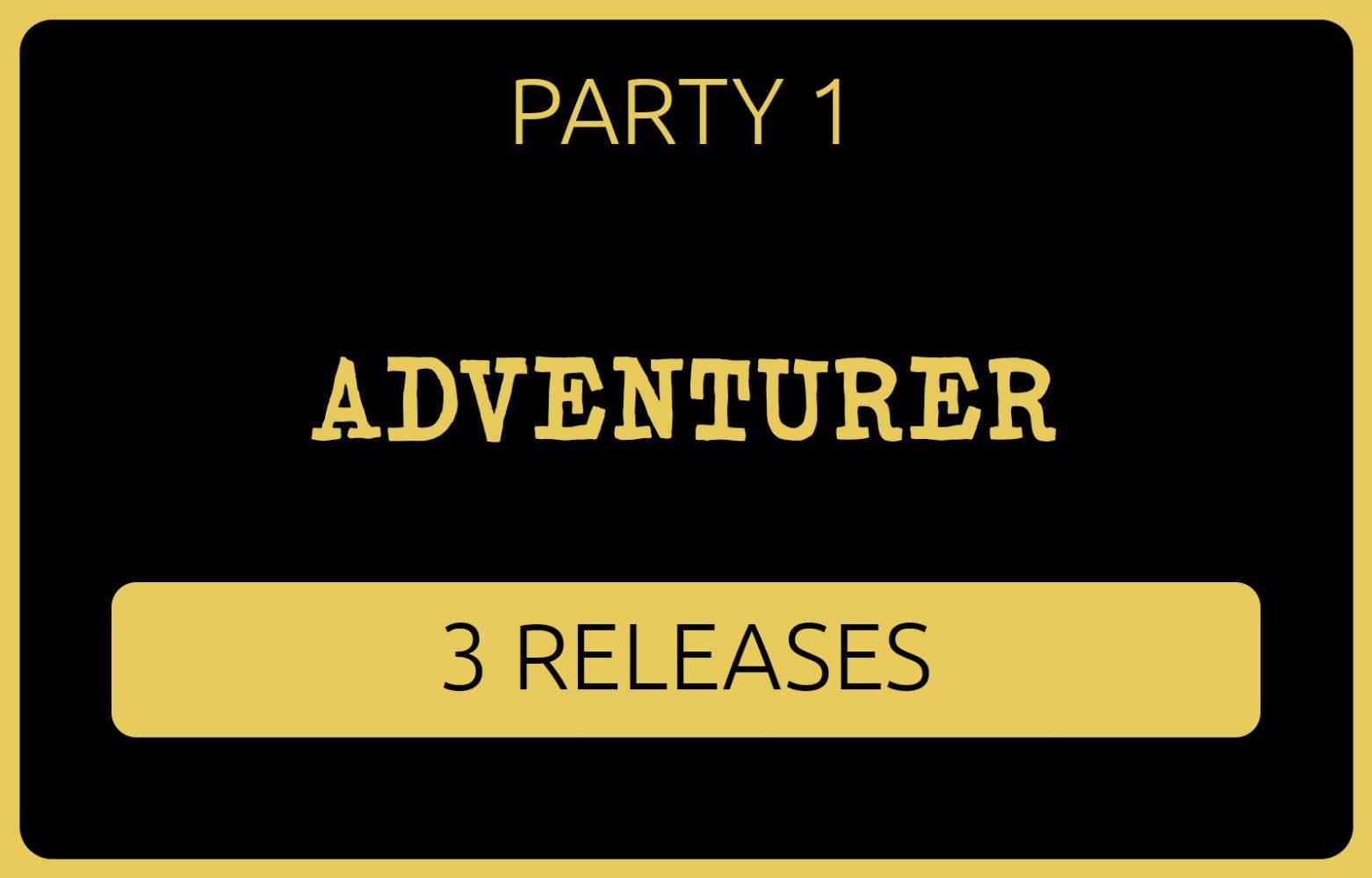 Adventurer - 3 Tribes Releases - Party 1's Cover