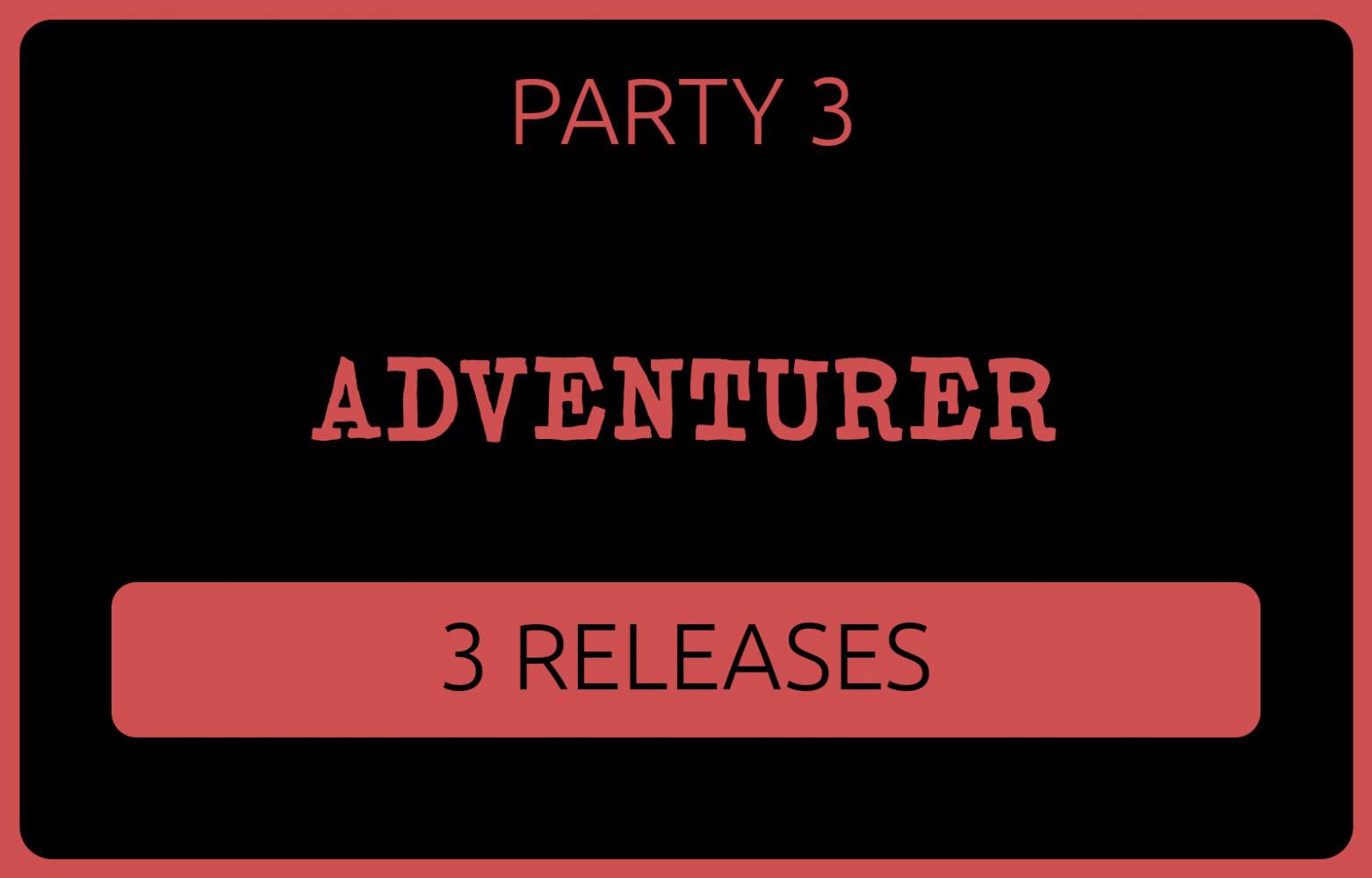 Adventurer - 3 Tribes Releases - Party 3's Cover