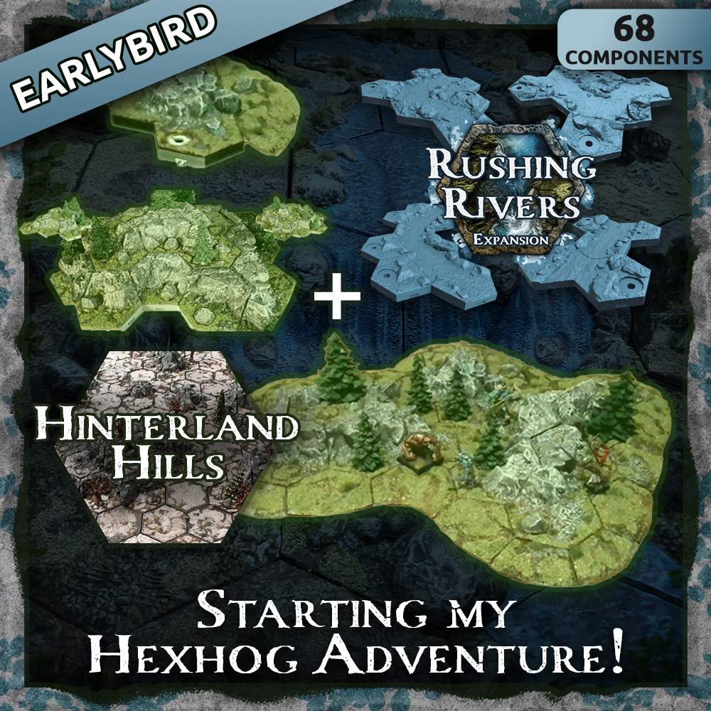 Starting My Hexhog Adventure - Hills and Rivers - Early Bird 72 Hours's Cover