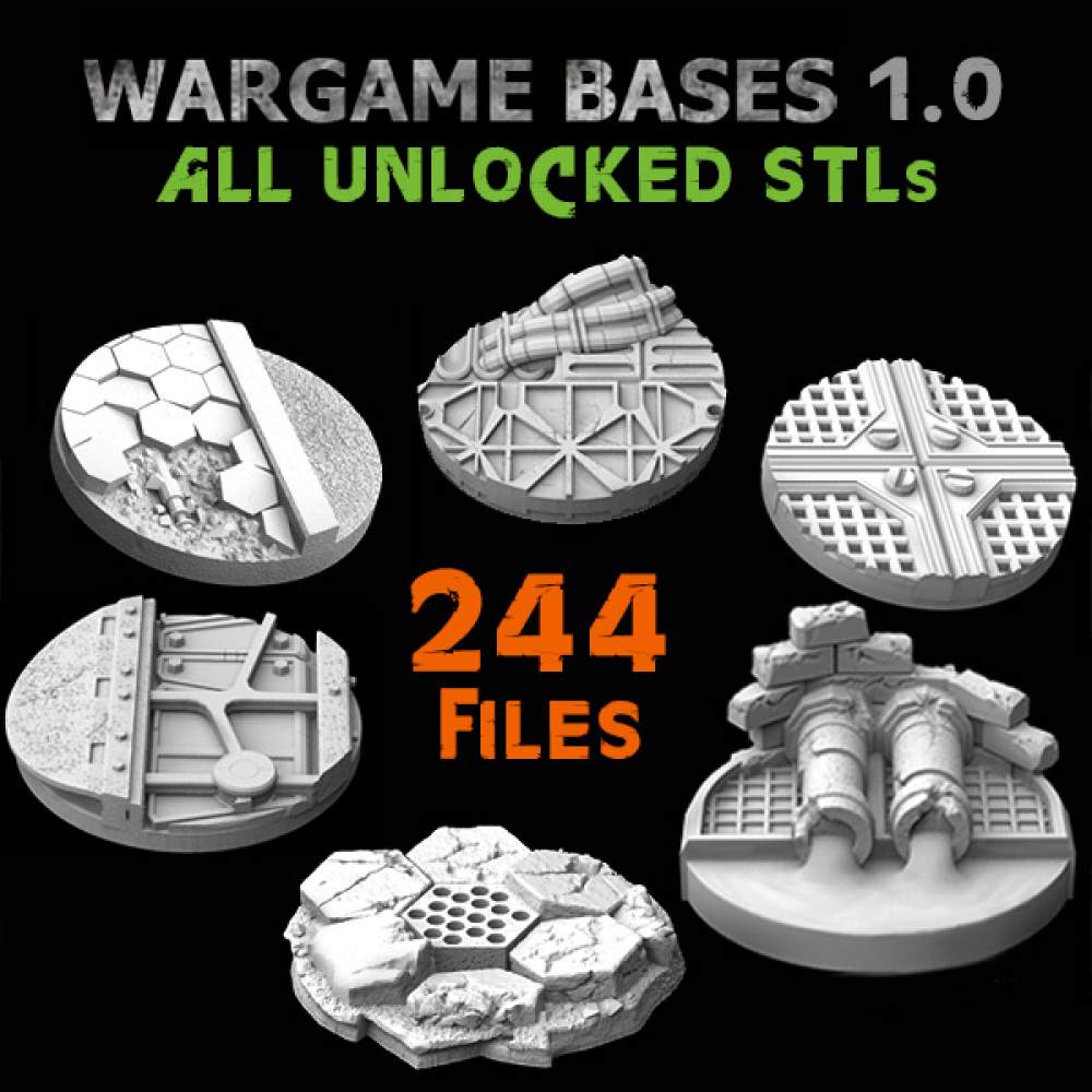 All unlocked STL Bases + Stretch Goals's Cover