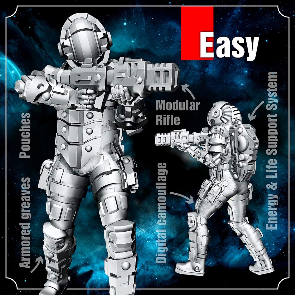 Easy: Human Rifle Trooper 's Cover