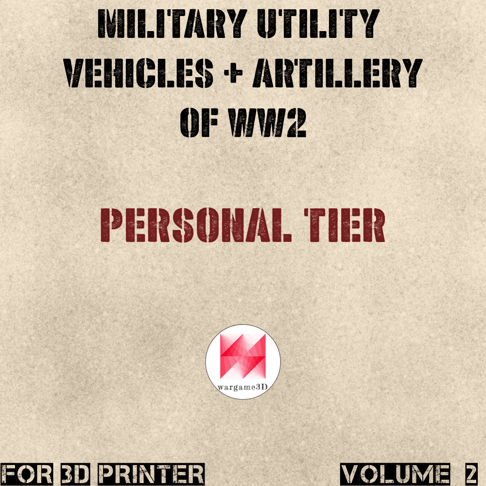 18 Military Utility vehicles + Artillery of WW2 (Vol.2) - PERSONAL USE's Cover
