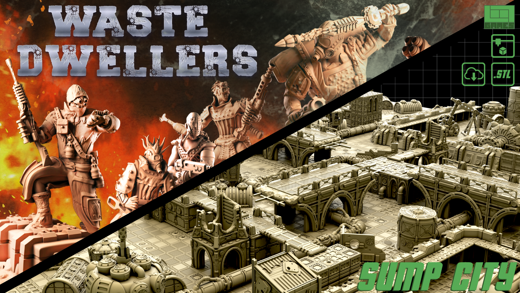 COMMERCIAL BUNDLE: "Waste Dwellers" + "Sump City"'s Cover