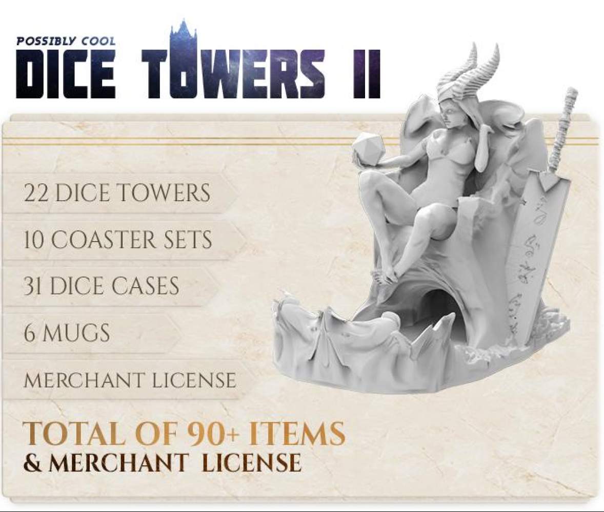 Merchant License Dice Towers II's Cover