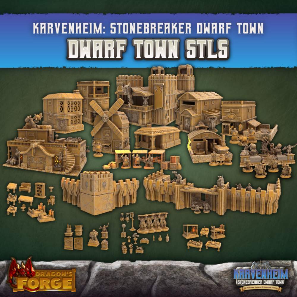 Dwarf Town STLs's Cover