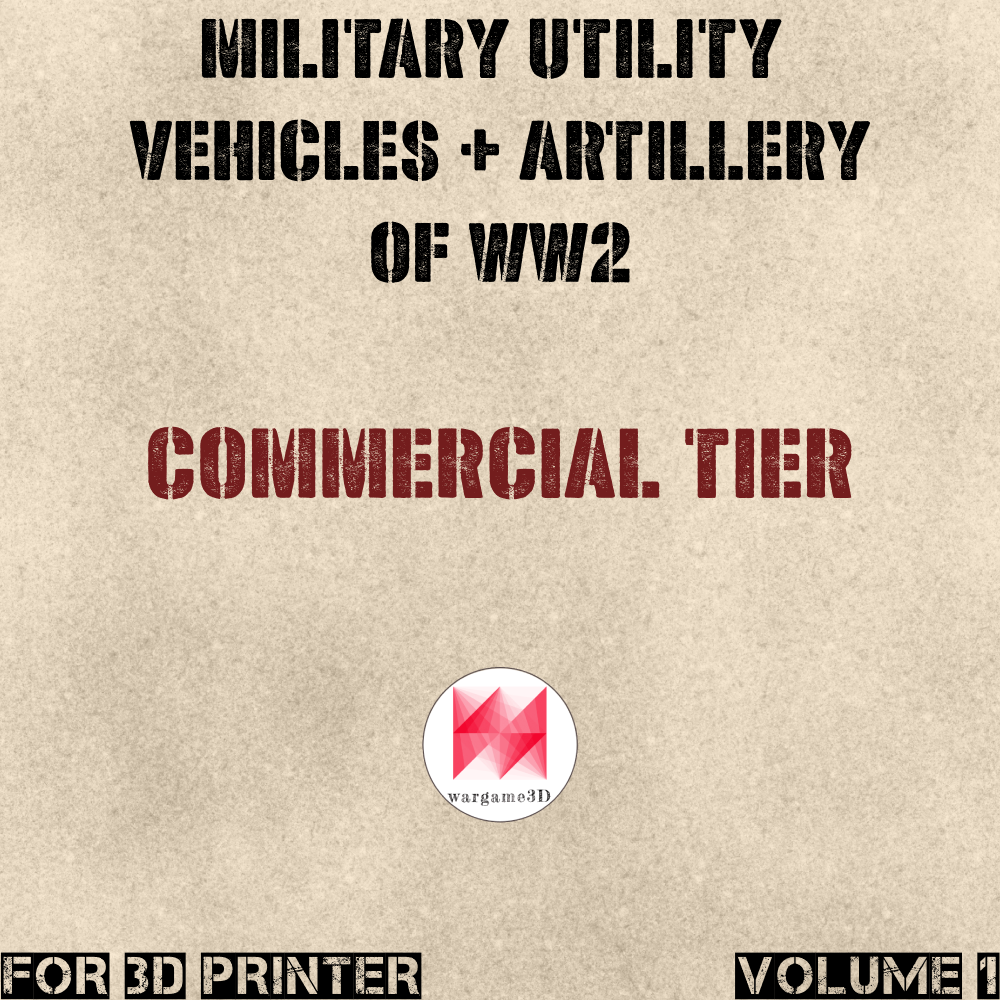 16 Military Utility vehicles + Artillery of WW2 (Vol.1) - COMMERCIAL USE's Cover