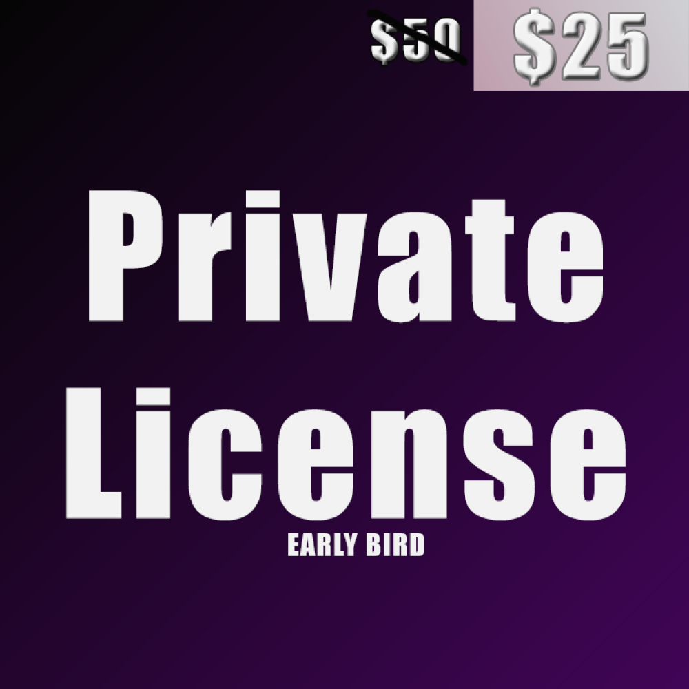 Private License. Early Bird's Cover