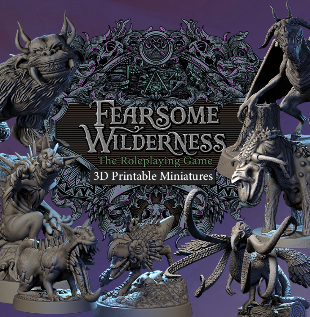 Fearsome Wilderness: The RPG Compatible Miniatures's Cover
