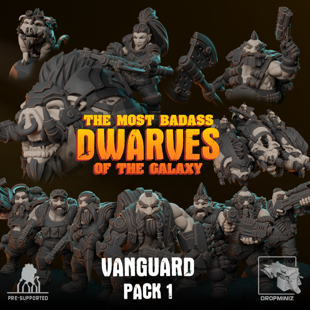 Sci-Fi Dwarves - Vanguard Pack 1 - Commandos and Riders's Cover
