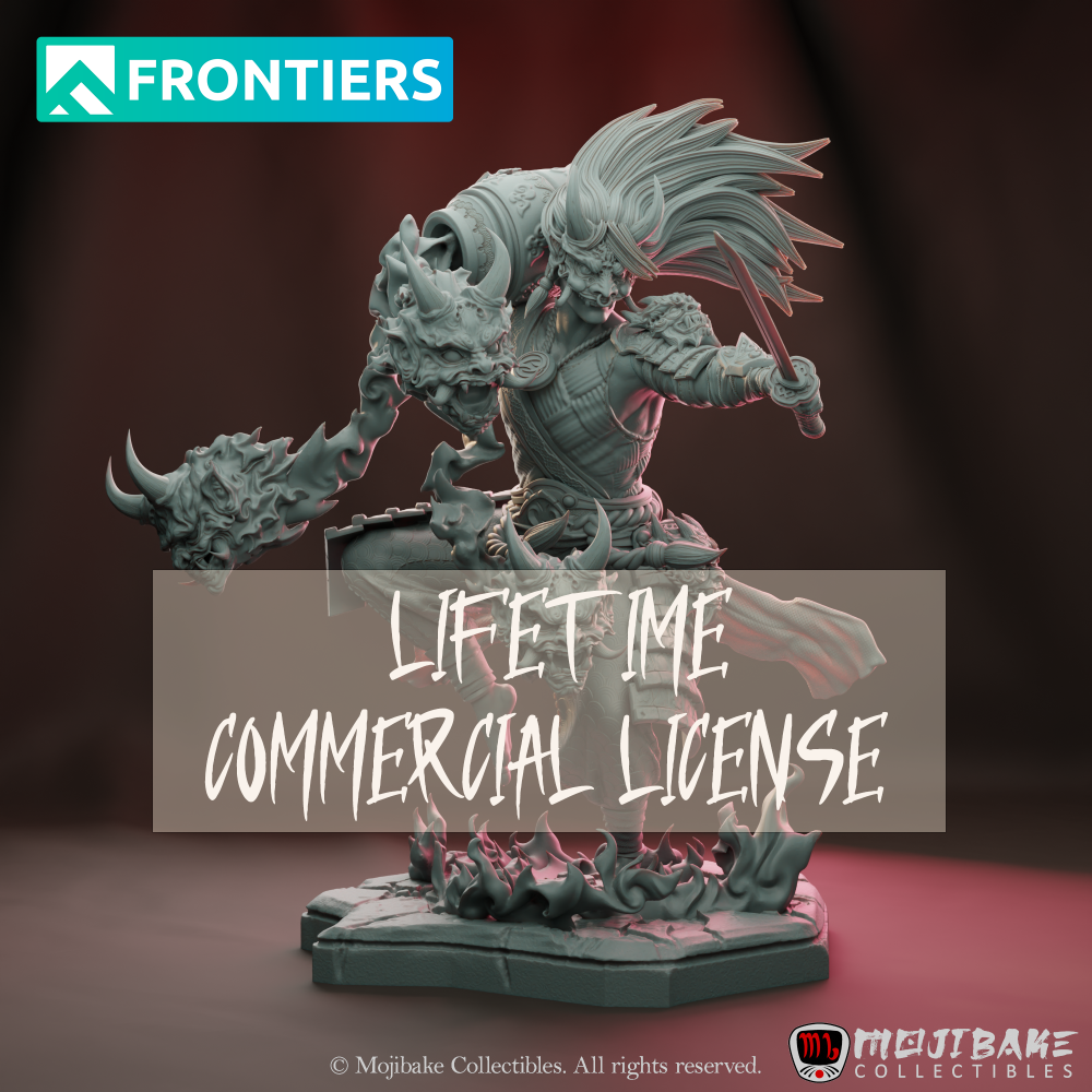 Lifetime Commercial license  Oni Demon Hunter 's Cover