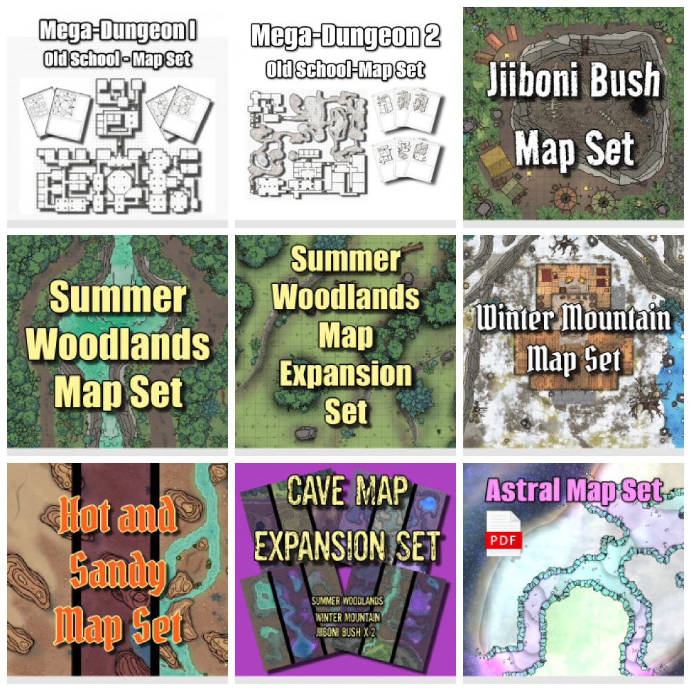 "Mega-Dungeon 2 Map Set" + Catch me up!'s Cover