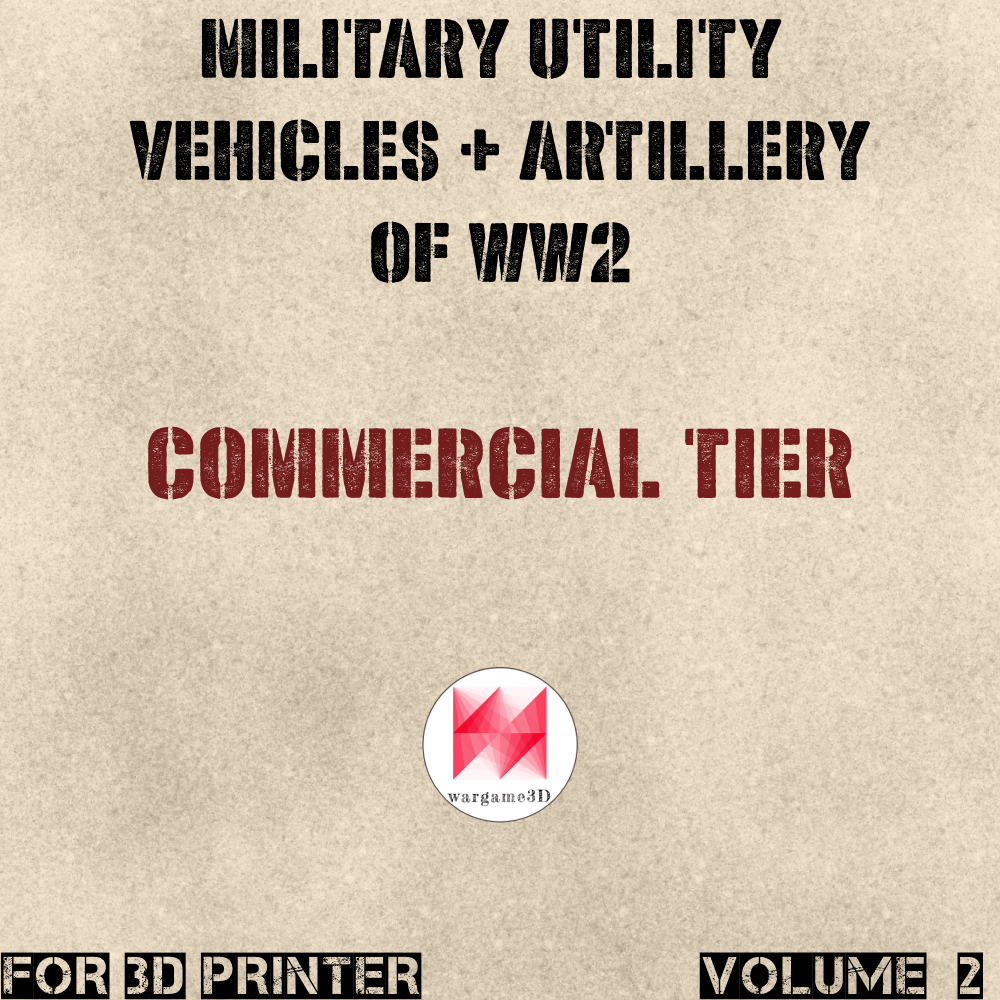 18 Military Utility vehicles + Artillery of WW2 (Vol.2) - COMMERCIAL LICENSE's Cover