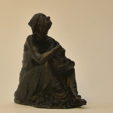 Picture of print of Drunken old woman clutching a lagynos at The Glyptotek Museum, Copenhagen