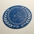 Star Trek United Federation of Planets Logo Coaster / Plaque image