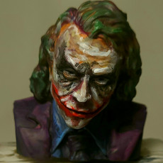 Picture of print of The Joker - Heath Ledger - Bust
