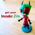 Zim from the Cartoon Serie "Invader Zim". Check out my profil for "GIR" image