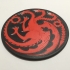 Game of Thrones Pennant of House Targaryen Coaster image