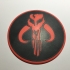 Star Wars Mandalorian Emblem Coaster / Plaque image