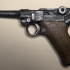 German luger pistol print image