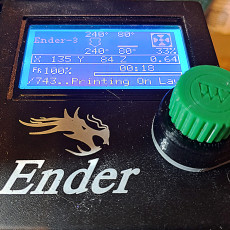 Picture of print of 3D Printer Gear Knob with Fine Tuning Dial