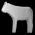 Wooden cow toy image