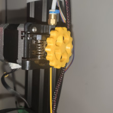 Picture of print of Manual Filament Feeder Extruder Gear Knob Mod for CR-10 and other Bowden 3D Printers This print has been uploaded by Nuno Barreiros