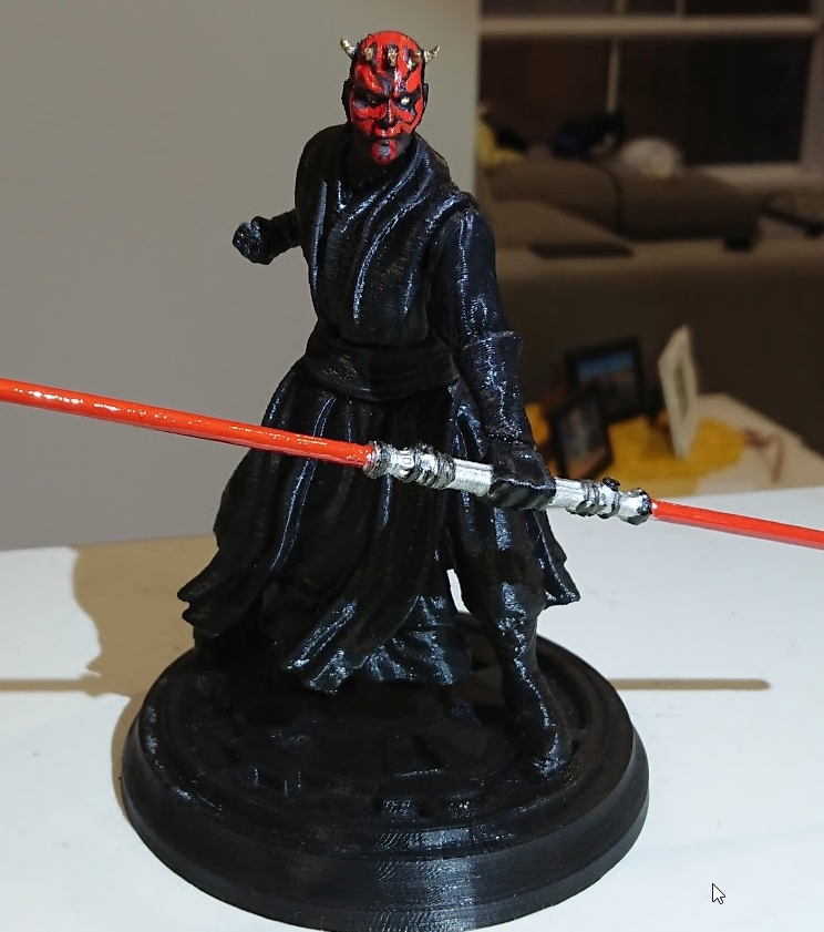 Disney Store Authentic DARTH MAUL FIGURINE Cake TOPPER STAR WARS Sith Lord NEW 