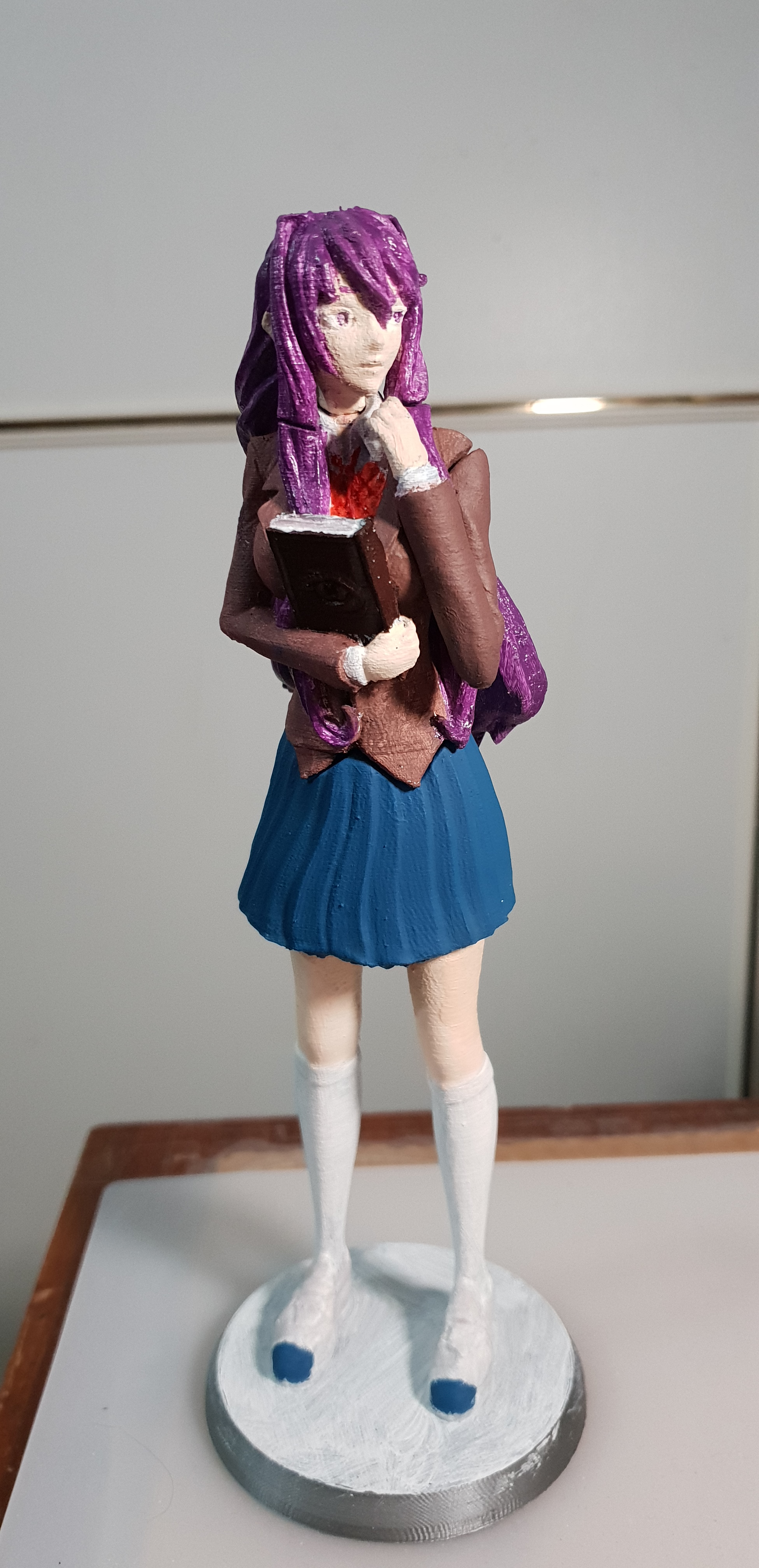 STL file Monika Figurine (Doki Doki Literature Club) 🎲・3D print design to  download・Cults