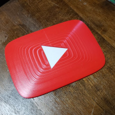 Picture of print of YouTube Play Button Pegboard Logo