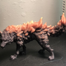 Picture of print of Fire Wolf - Monstrous Creature - DnD - 32mm scale Cet objet imprimé a été téléchargé par Alan