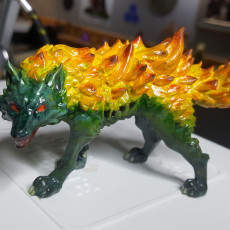 Picture of print of Fire Wolf - Monstrous Creature - DnD - 32mm scale This print has been uploaded by Gregory Pelletier