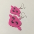 Japanese Kawaii Heart Emoji Earrings image