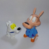 Rocko and Spunky from "Rocko's Modern Life" print image