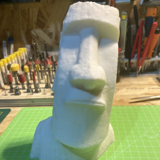 Picture of print of Moai, or mo‘ai
