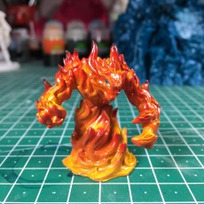 Picture of print of Fire Elemental - DND Miniature - PRESUPPORTED - 32mm Scale This print has been uploaded by Daniel Neubacher