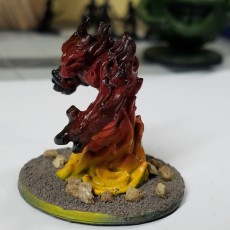 Picture of print of Fire Elemental - DND Miniature - PRESUPPORTED - 32mm Scale This print has been uploaded by JOSH MARKOFF