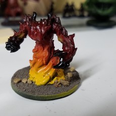 Picture of print of Fire Elemental - DND Miniature - PRESUPPORTED - 32mm Scale This print has been uploaded by JOSH MARKOFF