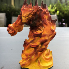Picture of print of Fire Elemental - DND Miniature - PRESUPPORTED - 32mm Scale