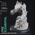 Fire Elemental - DND Miniature - PRESUPPORTED - 32mm Scale image