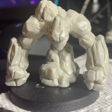 Picture of print of Earth Elemental - DND Miniature - 32mm Scale - PRESUPPORTED This print has been uploaded by Josh M