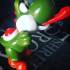Yoshi from Super Mario World print image