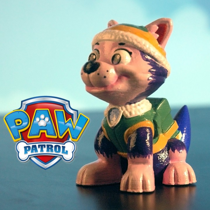 3D Printable Everest from Paw Patrol by Rober Rollin