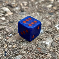 Picture of print of Simple 16mm Dice // Single and Dual Color