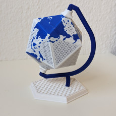 Picture of print of Icosahedron Earth // Folding Polyhedra This print has been uploaded by Mean While