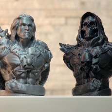 Picture of print of He-Man Bust from "Masters of the Universe" (Support Free Model)